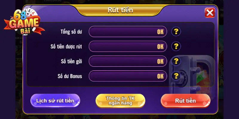 Hướng Dẫn Rút Tiền Từ 68 Game Bài