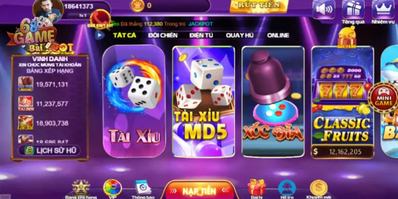 Lợi ích khi nạp tiền 68 game bài