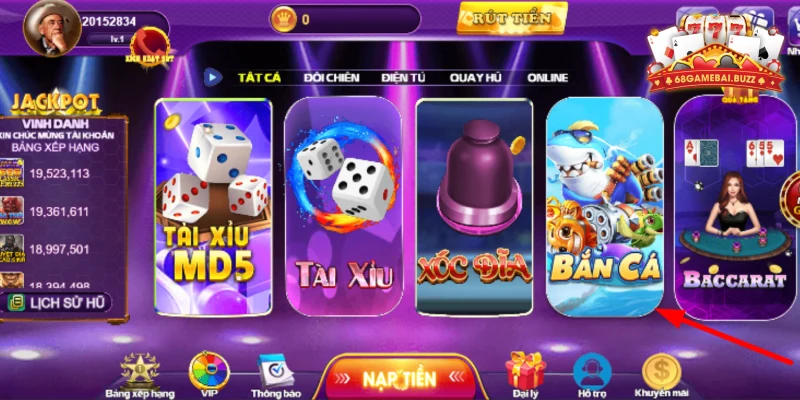 Bắn Cá 68 Game Bài - Sân Chơi Bắn Cá Trực Tuyến Hàng Đầu